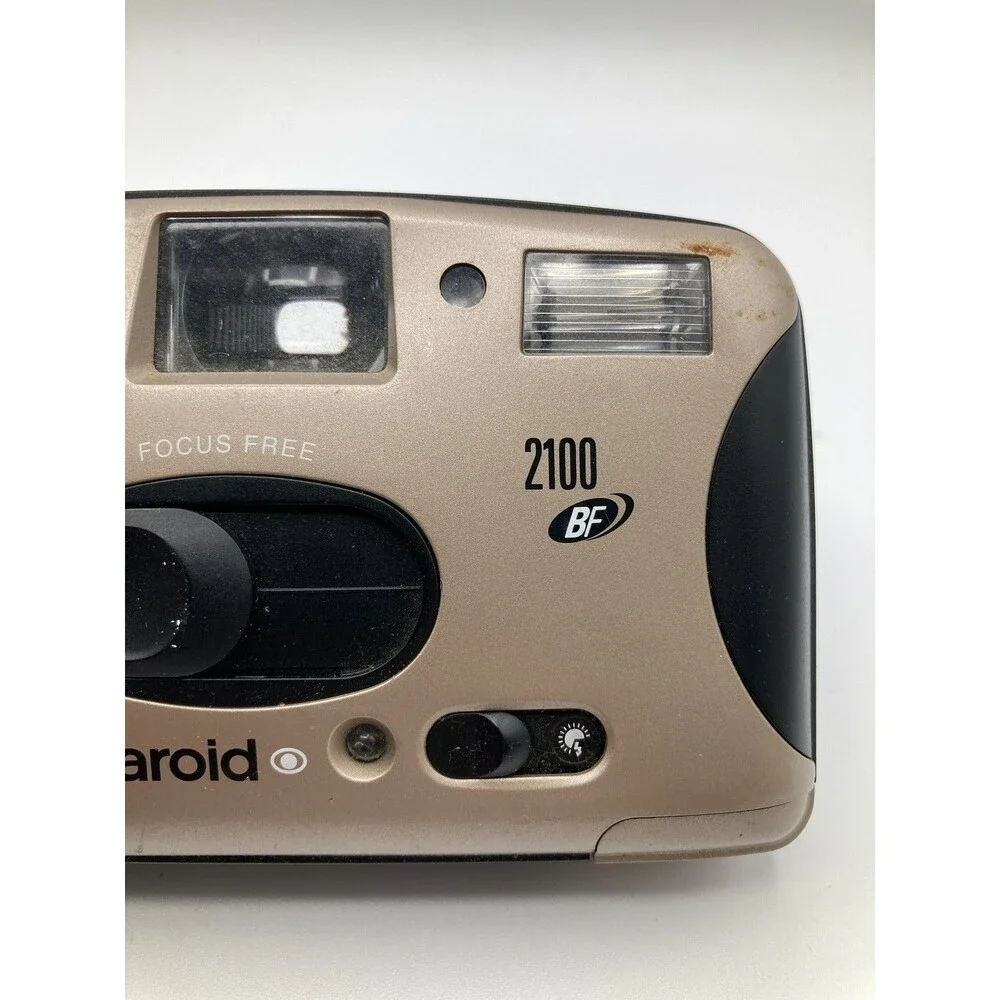 Vivitar PN2011 & Polaroid 2100 BF 35mm Point & Shoot Film Cameras Lot of 2